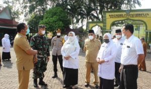 PTM Perdana, Wako Psp Bersama Forkopimda Tinjau Langsung Ke Sekolah Negeri Kota Psp