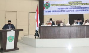 Ranperda P-APBD TA 2021, Pendapatan Daerah Tapsel Naik 65 Milyar Lebih