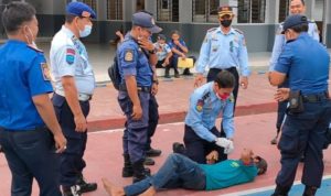 Antisipasi Insiden kebakaran Tangerang, Lapas Psp Gelar Simulasi Pamadaman
