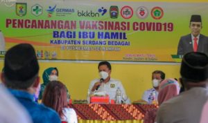 Wabup Sergai Tinjau Pencanangan Vaksinasi Ibu Hamil