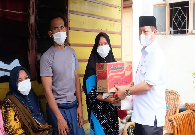 Plt Wali Kota Tanjungbalai Kunjungi Korban Kebakaran di Kecamatan Teluk Nibung
