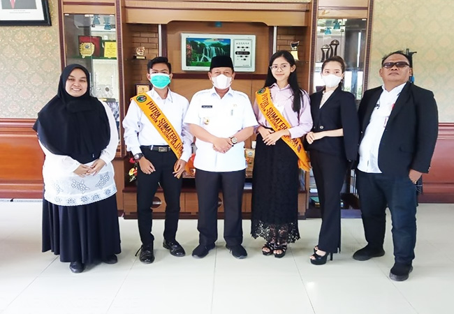 H. Waris Tholib Terima Kunjungan Putra-Putri Sumut 2021 Asal Tanjungbalai