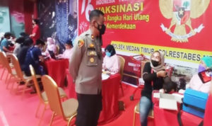Polsek Medan Timur Gelar Vaksinasi Tahap II di Mall Centre Point