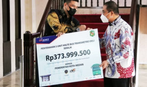 Pemko Medan Terima Bantuan Donasi PPKM Dari Pihak Swasta