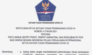 Inilah Edaran Mengenai Pintu Masuk dan Tempat Karantina Bagi WNI dari Luar Negeri