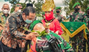 Walikota Psp Hadiri Lepas Personel Satgas Pamtas RI-PNG YONIF 123/RW