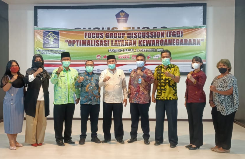 Kemenkumham Sumut dan Pemkot Tanjungbalai Gelar FGD 'Optimalisasi Layanan Kewarganegaraan'