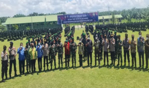 Wakil Bupati Asahan Hadiri Upacara Pengantaran Satgas Yonif 126/KC