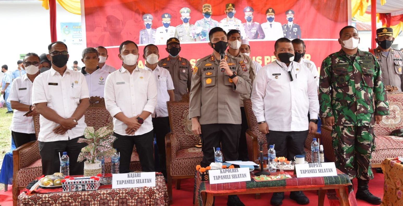 Bupati Tapsel Hadiri Rakor Bersama Kapolri, Panglima TNI dan Gubernur Sumut