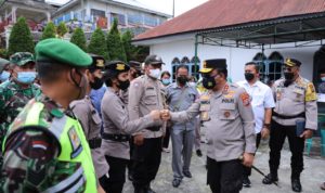 Kapolda Sumut dan Kasdam I/BB Cek Pilkades Taput