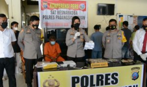 Polres PSP Ringkus Dua Pria Miliki Sabu dan Ganja