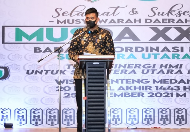 Buka BADKO HMI Sumut, Bobby Nasution Harapkan Sinergitas dan Kolaborasi Terjalin