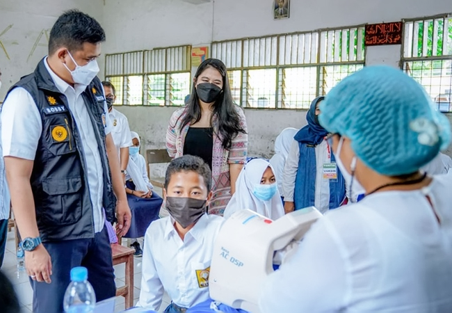 Vaksinasi Pelajar di Kota Medan Capai 90 Persen