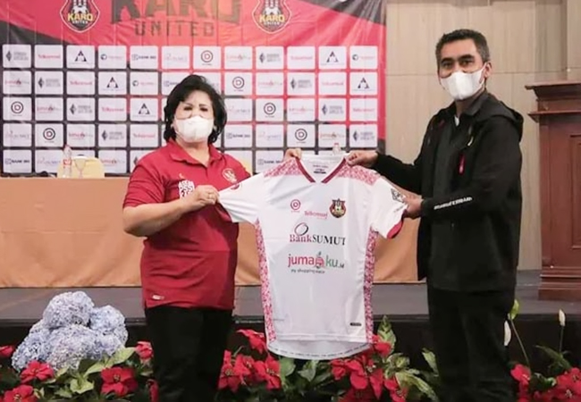 Launching Jersey Karo United, Bupati Dukung Bola di Kabupaten