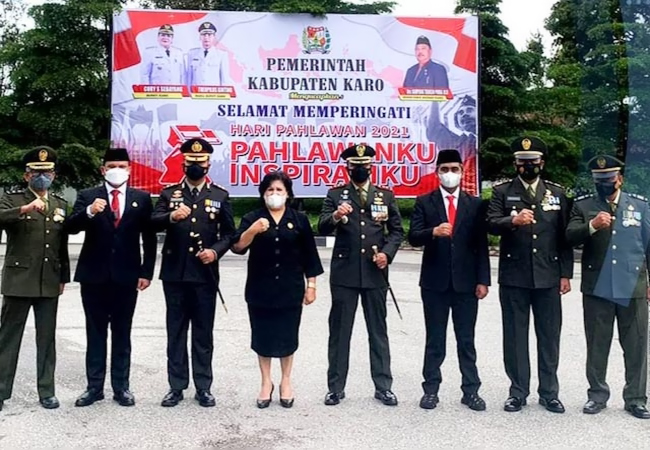 Pemkab Karo Peringati Hari Pahlawan 2021