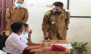 Wakil Bupati Karo Tinjau PTM Terbatas