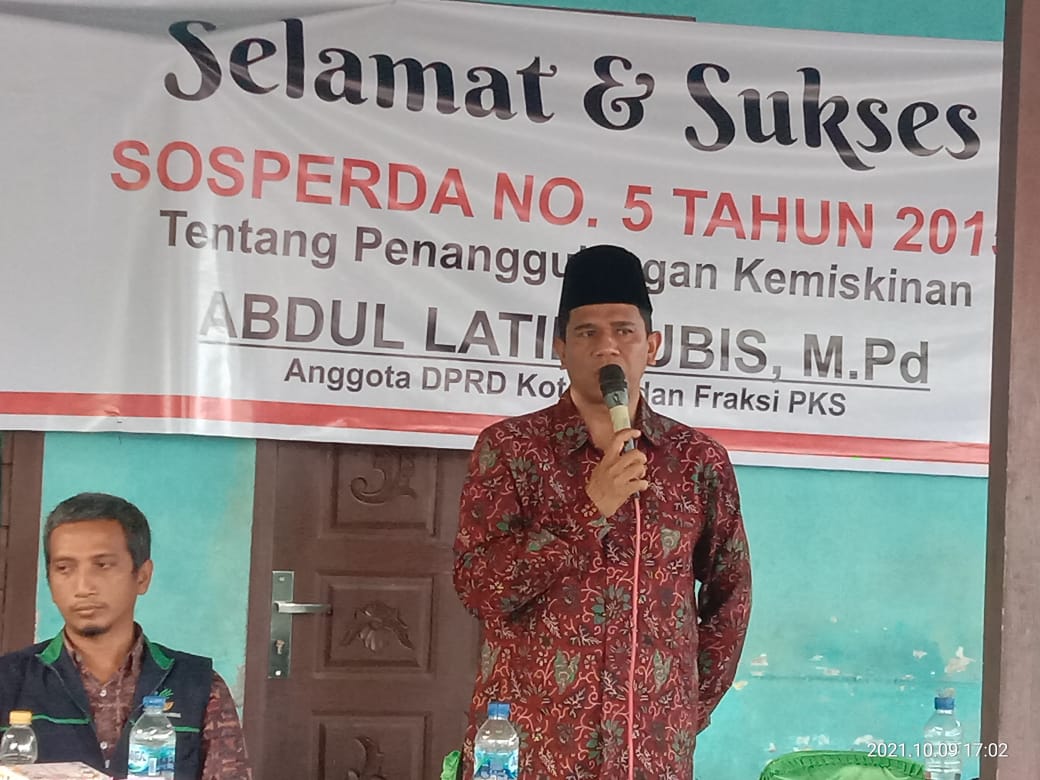 FPKS DPRD Medan, Abdul Latif Desak Pemko Fokus Laksanakan Perda No. 5 Tahun 2015