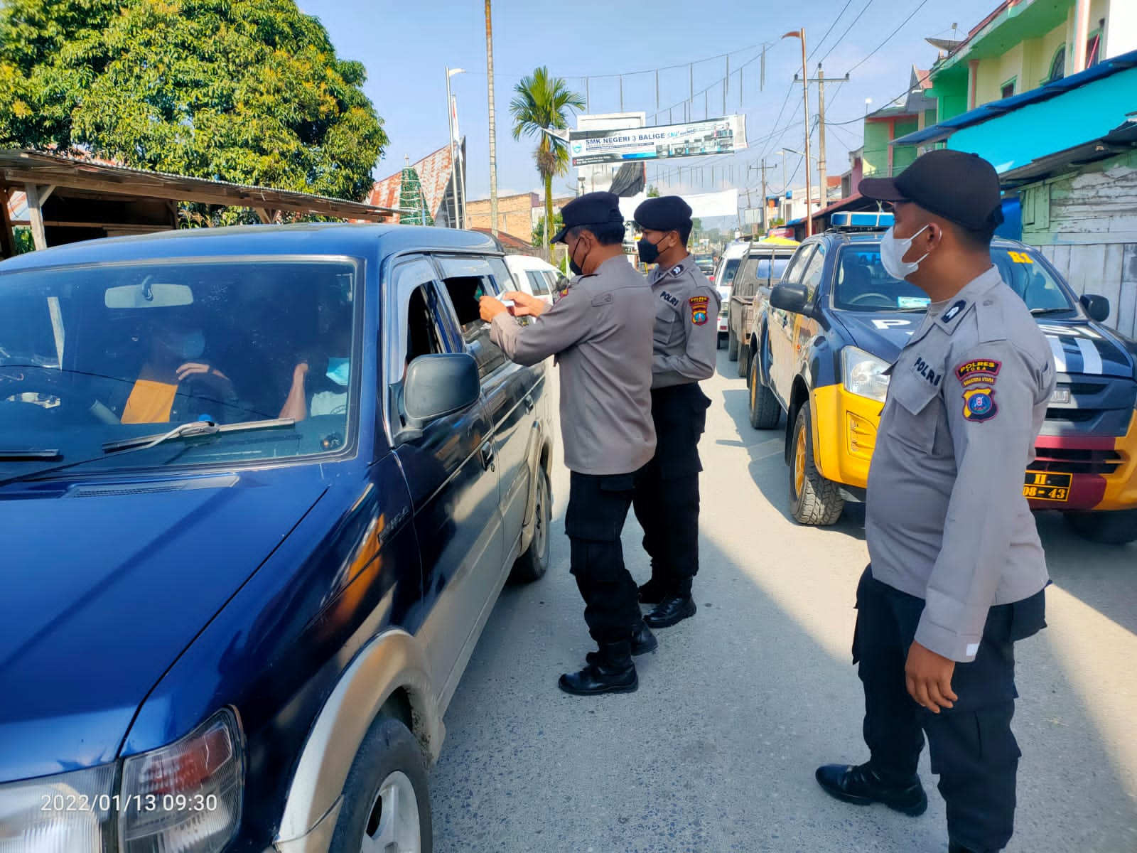 Operasi Yustisi dan PPKM Berbasis Mikro Digelar di Polsek Balige