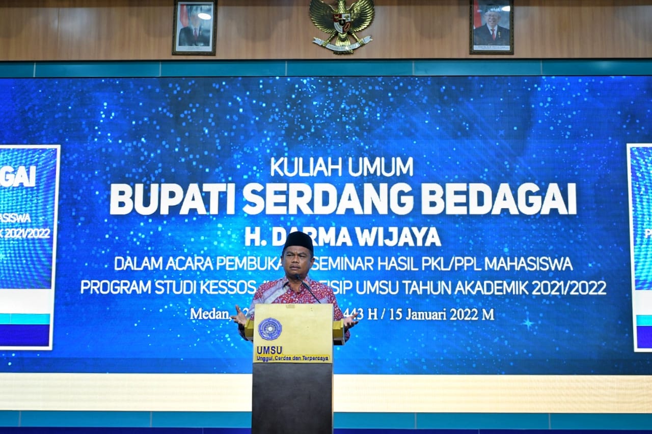 Sampaikan Kuliah Umum, Bupati Sergai Motivasi Mahasiswa 