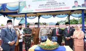Bupati Tapsel Inspektur Upacara Hari Amal Bhakti Ke-76