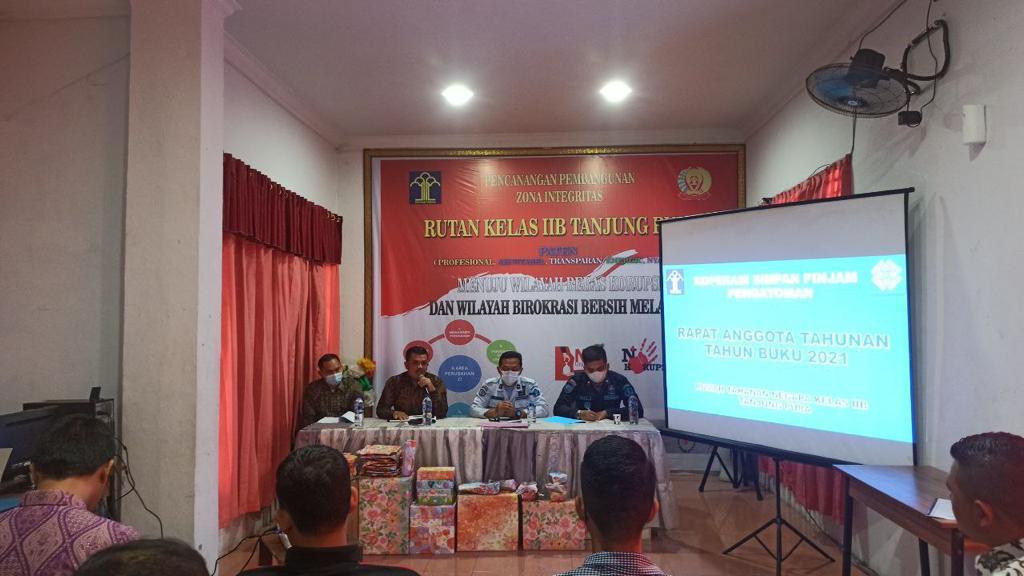 Rutan Kelas IIB Tanjung Gelar Rapat Anggota Tahunan KSP Pengayoman