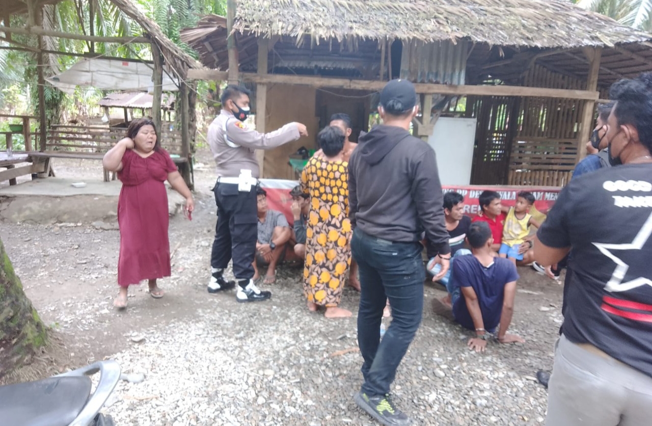 Operasi Antik Toba, Polres Langkat Amankan 10 Orang dan 9 Mesin Judi