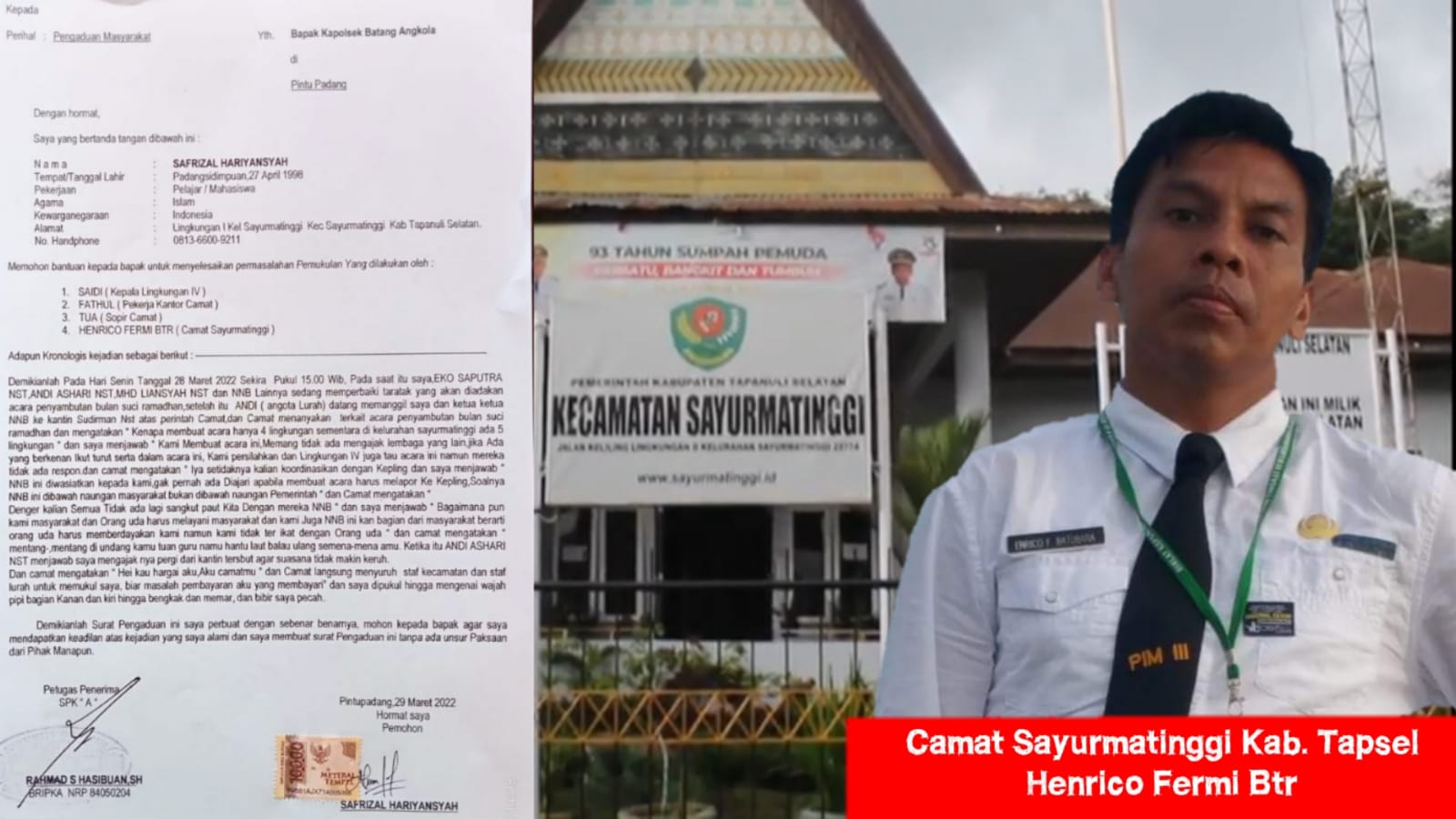 Staf Kantor Camat Diduga Aniaya Panitia Bulan Ramadhan, Kini Dilapor ke Polisi