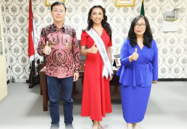 Ketua DPRD Medan Terima Audiensi Finalis Puteri Indonesia Perwakilan Sumut 2022