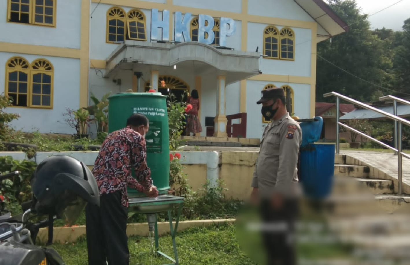 Antisipasi Kamtibmas dan Penularan Covid-19, Polres Toba Rutin Sambangi Gereja