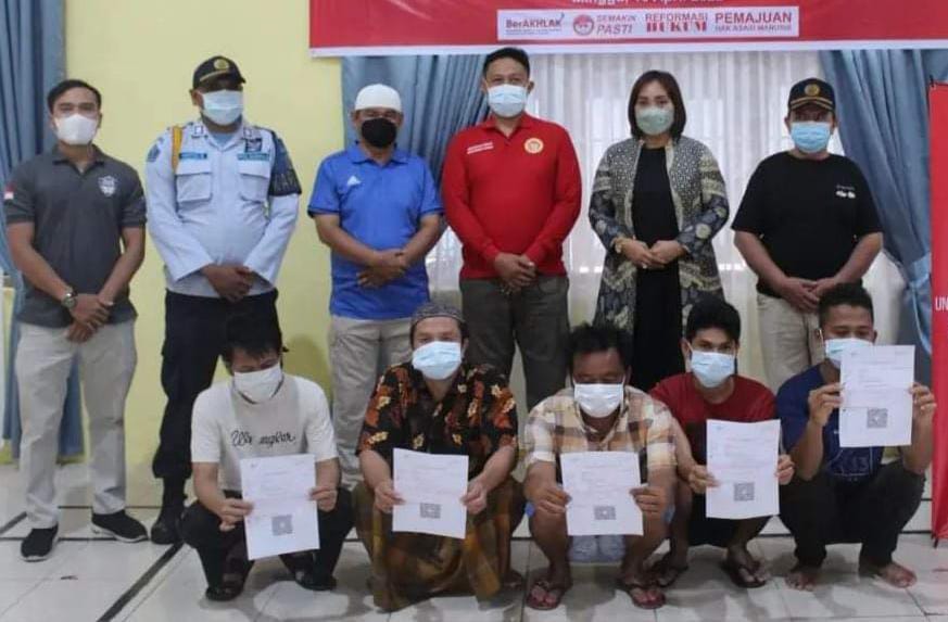 Lapas Kelas IIB Sidempuan dan BIN Gelar Vaksinasi Covid-19