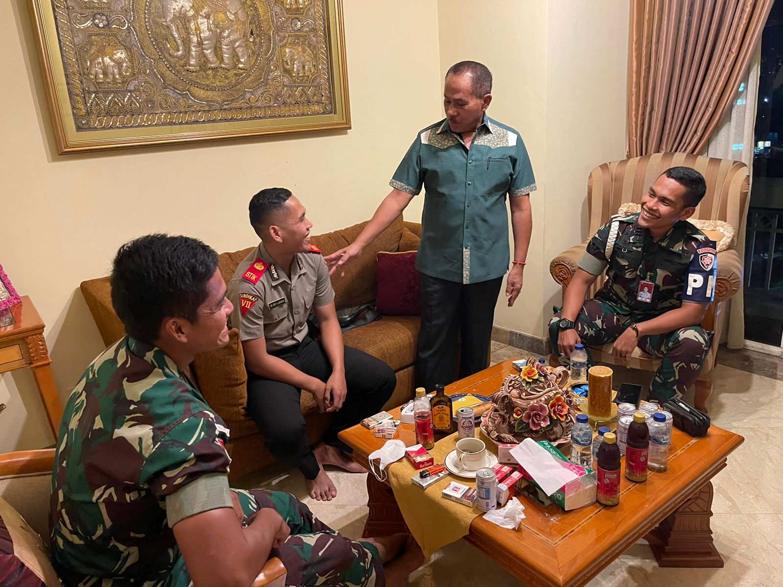 Maruli Siahaan Nasehati 4 Perwira TNI AD, AU, AL dan AKPOL