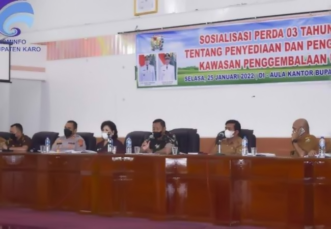 Bupati Karo Hadiri Sosialisasi Tentang Kawasan Pengembalaan Umum