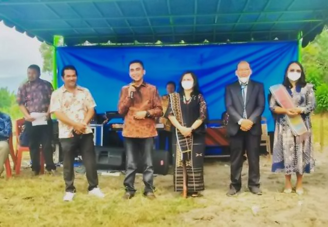 Wakil Bupati Karo Hadiri Pembangunan Lanjutan GBKP di Desa Serumbia