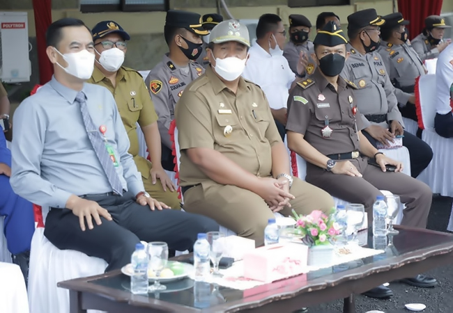 Kapolres Asahan Pimpin Apel Gelar Pasukan Ops Keselamatan Toba 2022