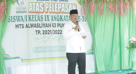 Wakil Bupati Asahan Hadiri Pelepasan Siswa/Siswi MTs Al-Washliyah 63 Punggulan