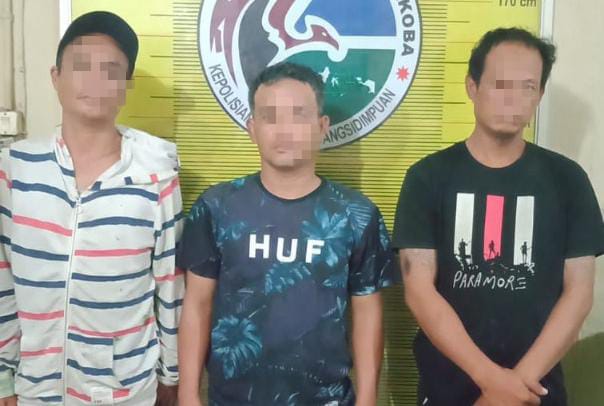 Grebek Kampung Narkoba, Polres Sidempuan Tangkap 3 Orang