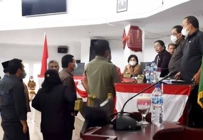 Bupati Karo Hadiri Rapat Paripurna LKPJ Tahun 2021