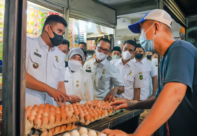 Jelang Lebaran Idul Fitri 1443 H, Bobby Nasution Pastikan Stok Bahan Pokok Aman