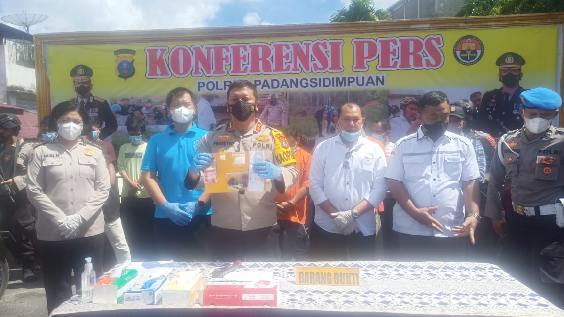 Polres Sidempuan Ungkap Belasan Kasus Pelaku Narkoba, Sita 8,34 Gram Sabu