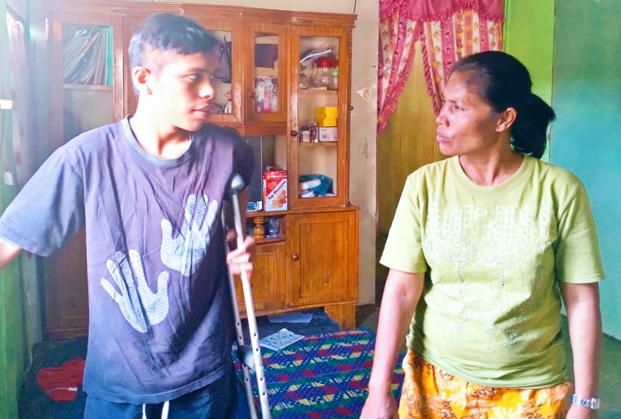Cacat Seumur Hidup, Doharman Manurung Butuh Uluran Tangan Dermawan