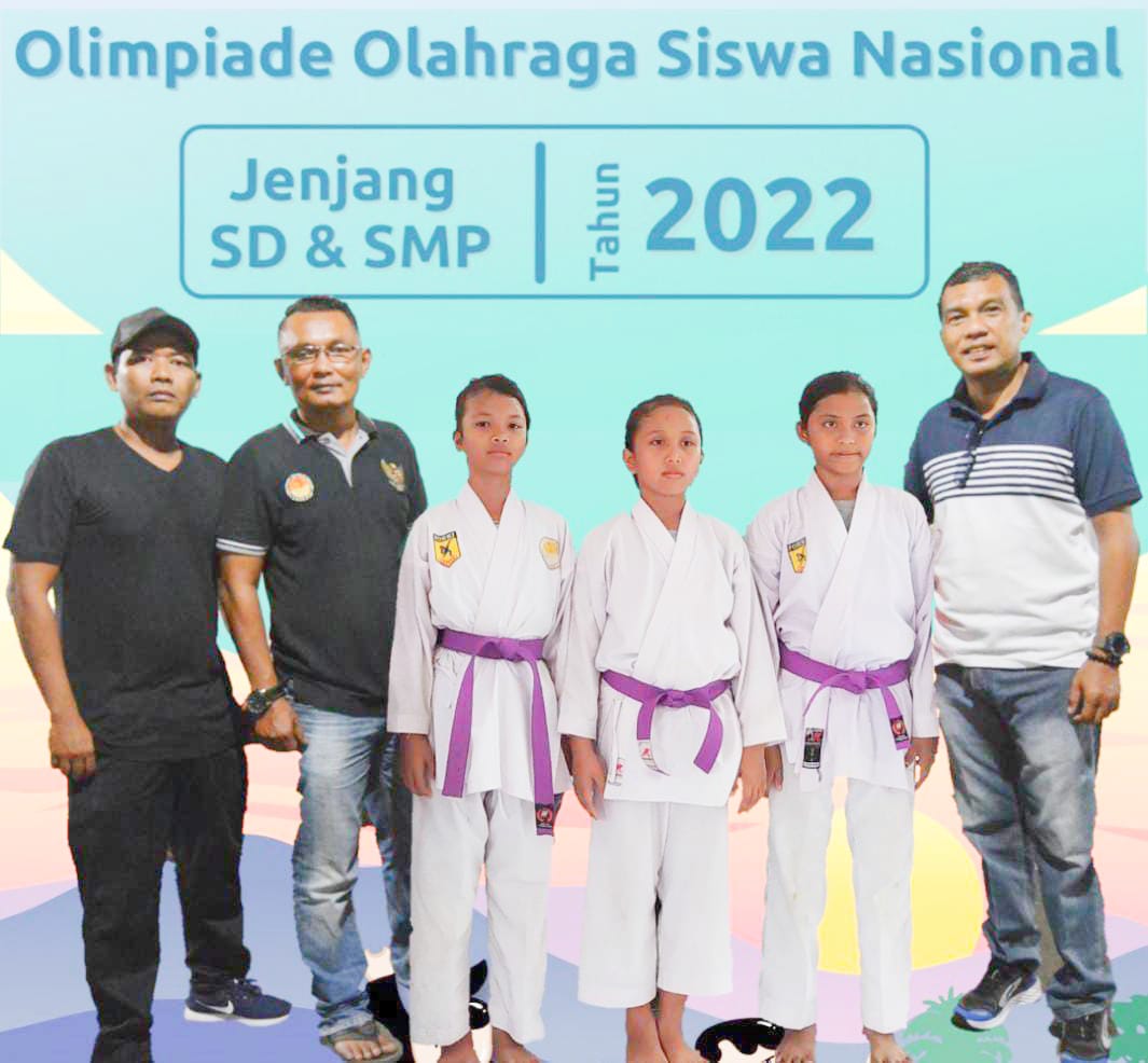 Olimpiade Olah Raga Siswa Nasional Cabang Karate 2022 Sidempuan Munculkan 3 Juara