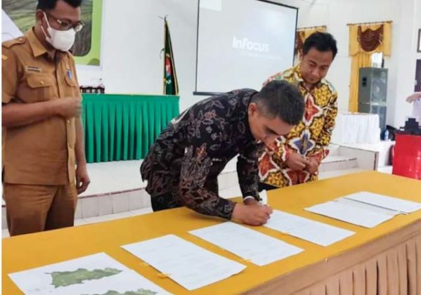 Wakil Bupati Karo Tandatangani Berita Acara Klarifikasi Data Lahan Sawah