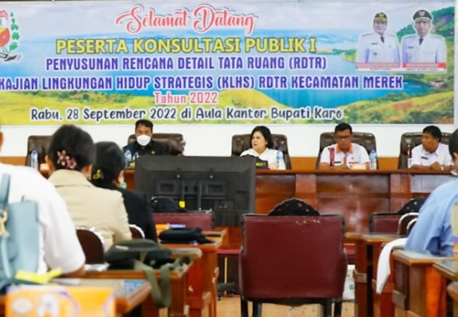 Konsultasi Publik I Penyusunan RDTR dan KLHS-RDTR Kecamatan Merek Digelar