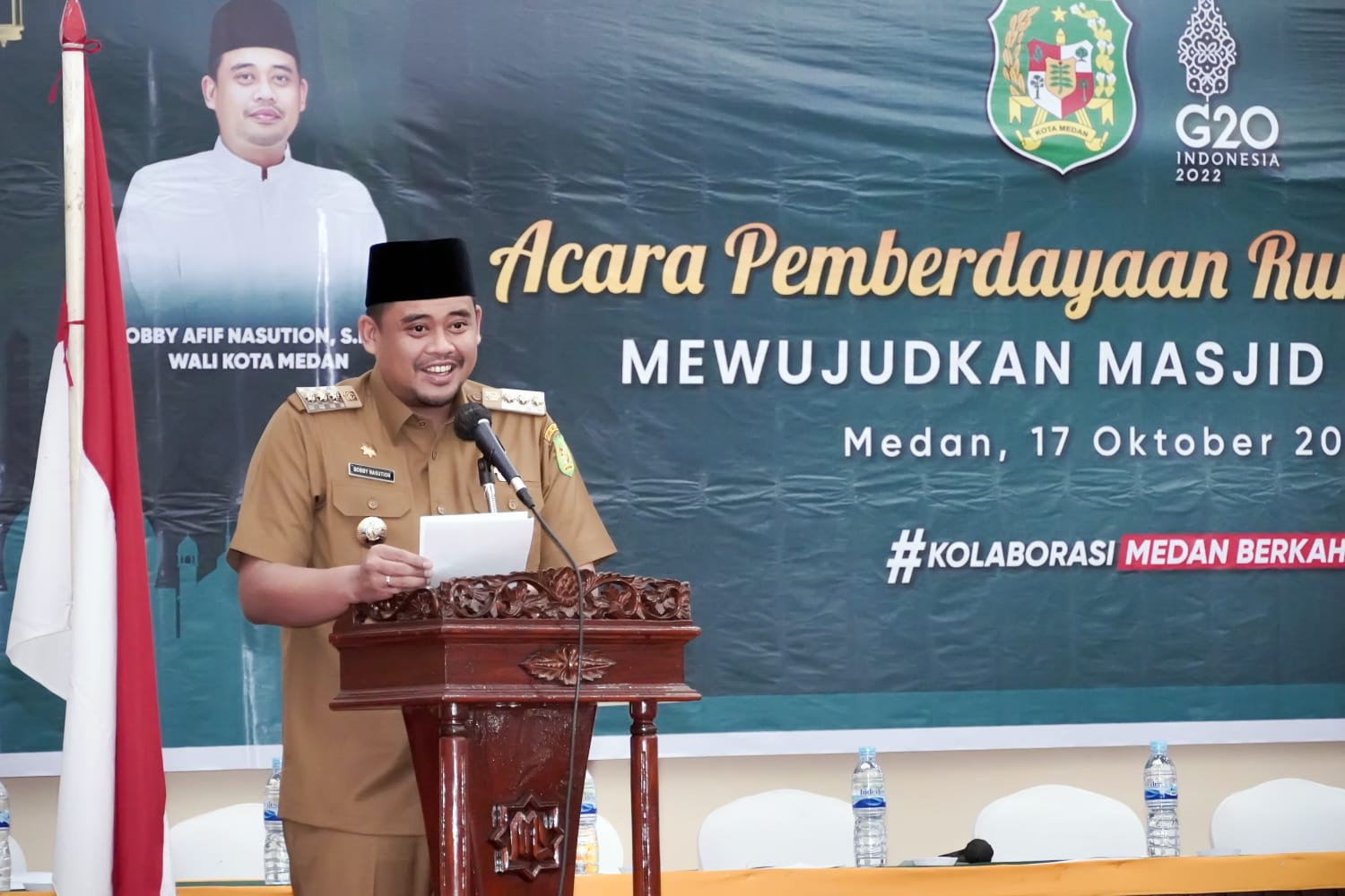 Bobby Nasution Harapkan Jaringan Masjid Mandiri Dibangun Dahulu