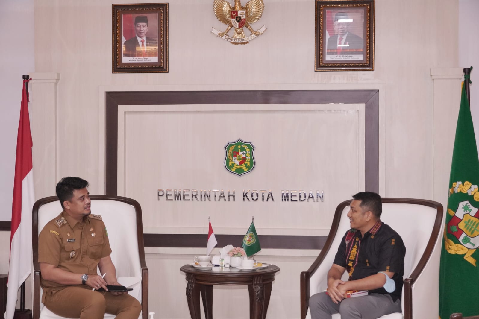 Bobby Nasution Terima Panitia Patimpus Pelawi Peduli Kota Medan