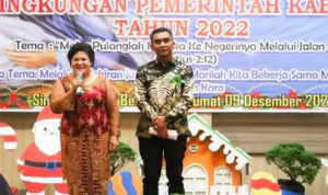 Bupati Hadiri Perayaan Natal Bersama Pemkab Karo 2022
