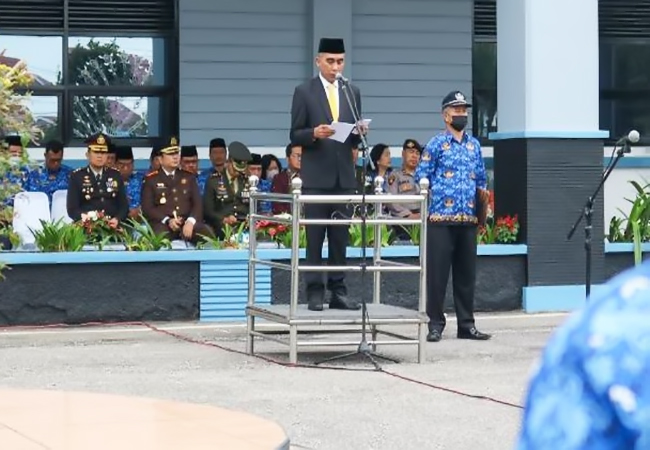 Wakil Bupati Karo Pimpin Upacara Peringatan Hari Nusantara 2022