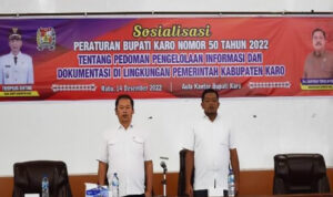 Sosialisasi Peraturan Bupati Karo Nomor 50 Tahun 2022