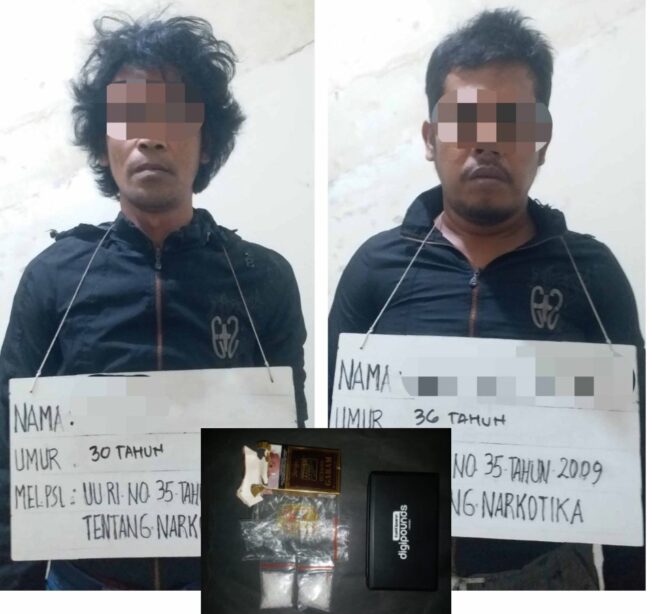 Terlibat Edarkan Sabu, Dua Warga Batang Toru Tapsel Dibekuk Polisi