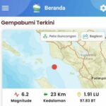 Gempa M 6,2 SK Di Aceh Singkil, Guncang Padang Sidempuan